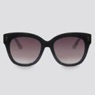 Women's Cateye Plastic Sunglasses - A New Day Black, Women's,