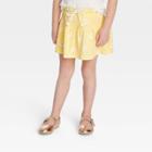 Toddler Girls' Floral Knit Scooter Bottoms - Cat & Jack Yellow