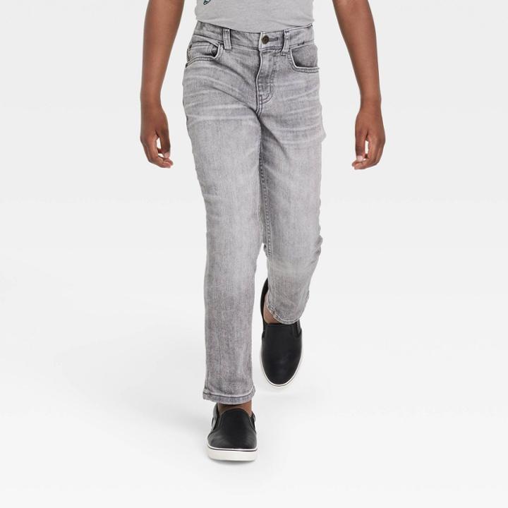 Boys' Super-stretch Slim Jeans - Cat & Jack Gray Wash