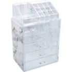Sorbus Luxe Marble Cosmetic Makeup And Jewelry Storage Case Display Organizer
