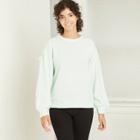 Women's Ruffle Sleeve Sweatshirt - A New Day Aqua