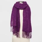 Women's Brushed Yard Blanket Scarf - Wild Fable Purple One Size, Women's