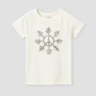 Girls' Long Sleeve 'snowflake' Flip Sequin T-shirt - Cat & Jack Cream