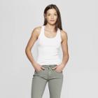 Women's Rib Racerback Tank Top - Universal Thread White