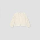 Girls' Open-front Faux Fur Jacket - Art Class Ivory