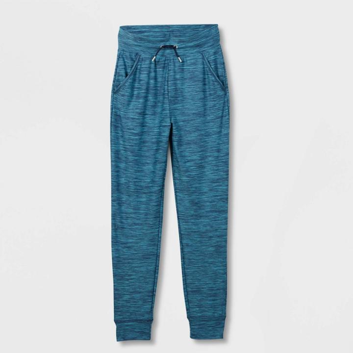 Girls' Soft Stretch Joggers - All In Motion Dark Blue