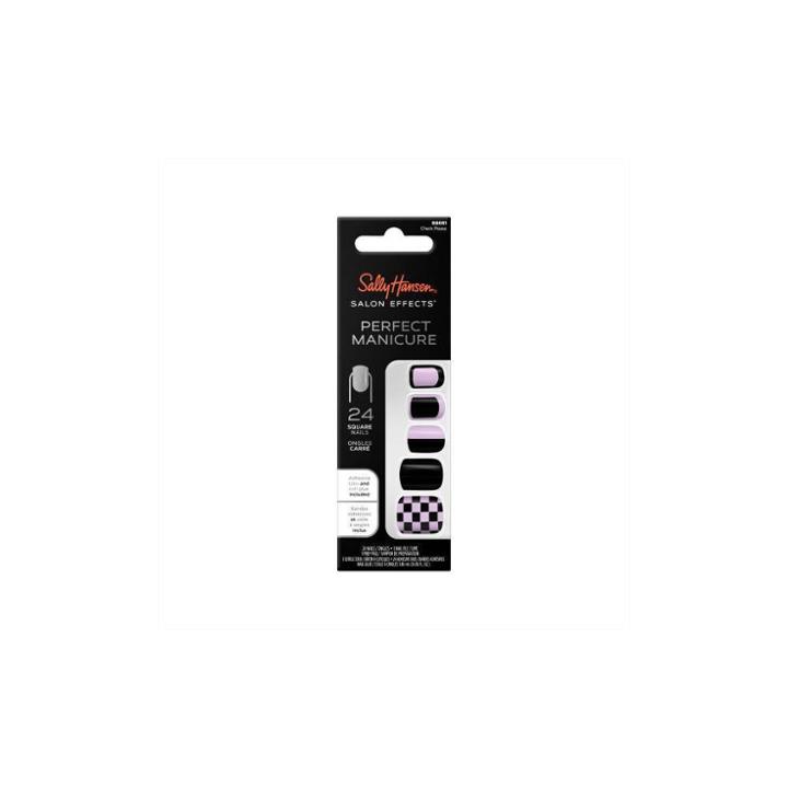 Sally Hansen Salon Effects Perfect Manicure Press On Nails Kit - Square - Check Please