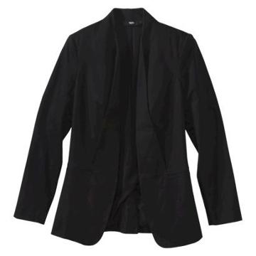 Mossimo Women's Boyfriend Blazer - Black Xs