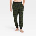 Men's Big & Tall Camo Print Knit Jogger Pajama Pants - Goodfellow & Co Fern Green