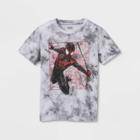 Boys' Spider-man: Miles Morales Short Sleeve Graphic T-shirt - Gray