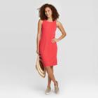 Women's Sleeveless Knit Dress - A New Day Coral Xs, Women's, Pink