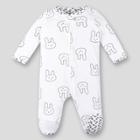 Lamaze Baby Boys' Organic Cotton Bunny Sleep N' Play - White Newborn