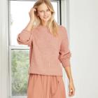 Women's Crewneck Pullover Sweater - Universal Thread Blush Pink