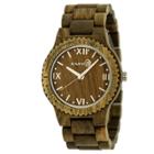 Earth Wood Men's Bighorn Eco - Friendly Sustainable Wood Bracelet Watch - Olive, Olive Tree