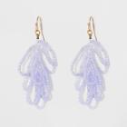 Target Drop With Looped Beads Earrings - A New Day Light Purple, Pale Purple