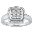 Distributed By Target Women's Diamond Accent Round White Diamond Fashion Ring In Sterling Silver (i-j,i2-i3) (size 5.50),