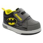 Toddler Boys' Batman Easy Closure Strap Sneakers - Black