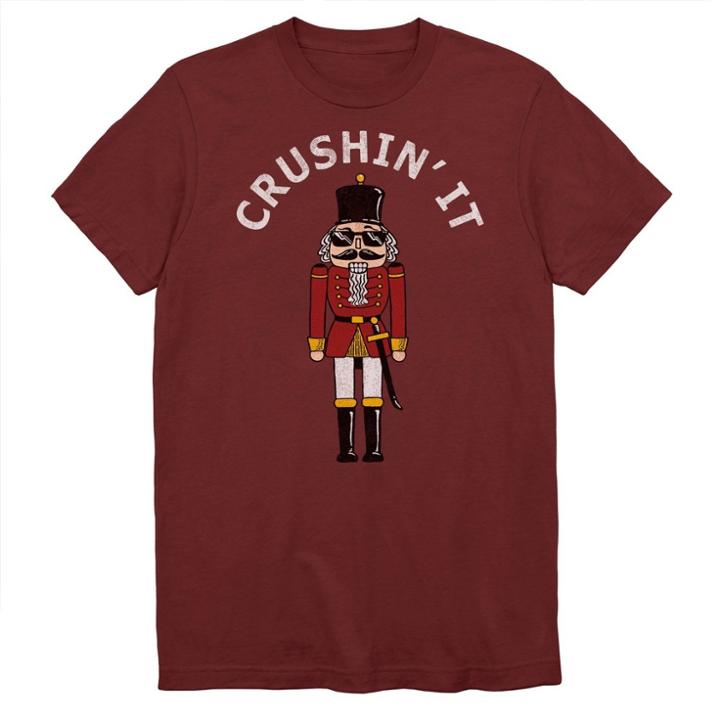 Fifth Sun Petitemen's Crushin' It Short Sleeve Graphic T-shirt - Cardinal M, Size: