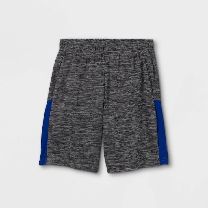 Boys' Colorblock Mesh Shorts - All In Motion Black/white