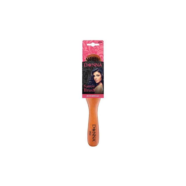 Donna Narrow Boar Bristle Brush, Black