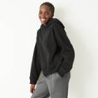 Women's Hooded Fleece Sweatshirt - A New Day Black