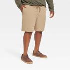 Men's Big & Tall 8 Regular Fit Pull-on Shorts - Goodfellow & Co Tan