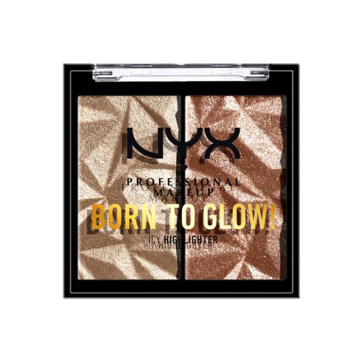 Nyx Professional Makeup Born To Glow Icy Highlighter Duo - Platinum Status