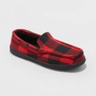 Men's Tanner Plaid Moccasin Slippers - Goodfellow & Co Red