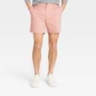 Men's 6 Slim Fit Chino Shorts - Goodfellow & Co Clay Pink