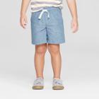 Toddler Boys' Novelty Texture Chino Shorts - Cat & Jack Blue