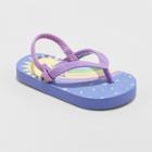 Toddler Girls' Keira Rainbow Flip Flop Sandals - Cat & Jack Purple