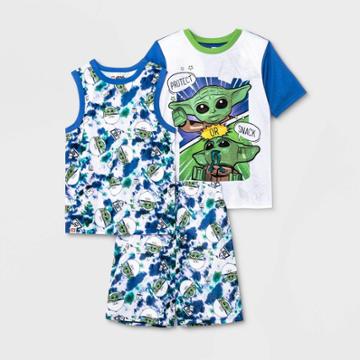 Boys' Star Wars: The Mandalorian Baby Yoda 3pc Pajama