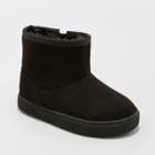Toddler Boys' Arias Sherpa Lined Ankle Fashion Boots - Cat & Jack Black