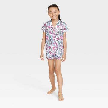 Girls' Hello Kitty 2pc Coat Pajama