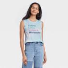 Women's Cabins Lakes Coffee & Mn Graphic Tank Top - Awake Air Blue