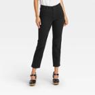 Women's High-rise Slim Straight Cropped Jeans - Universal Thread Black