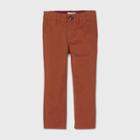 Toddler Boys' Flannel Lined Woven Chino Pants - Cat & Jack Brown