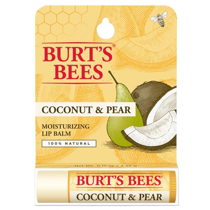 Burt's Bees Coconut And Pear Lip Balm Blister Box - 0.15oz, Adult Unisex