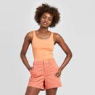 Women's Slim Fit Any Day Tank Top - A New Day Orange