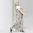Women's Plus Size Floral Print Strappy Jumpsuit - Wild Fable 3x,