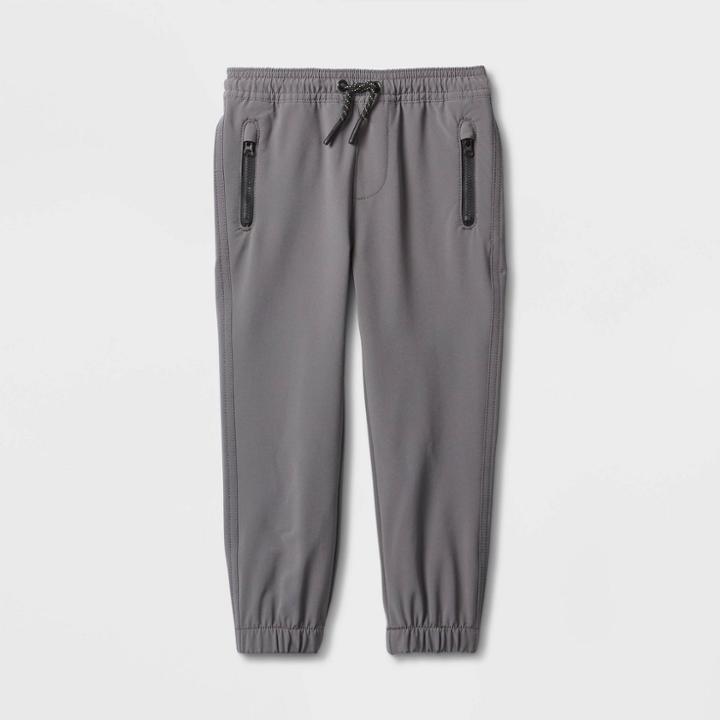 Toddler Boys' Quick Dry Pull-on Jogger Pants - Cat & Jack Charcoal Gray