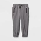 Toddler Boys' Quick Dry Pull-on Jogger Pants - Cat & Jack Charcoal Gray