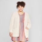 Women's Plus Size Open Layering Cardigan - Universal Thread Cream X, Beige