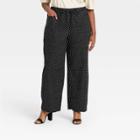 Women's Plus Size Wide Leg Pants - Who What Wear Black