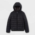 Kids' Lightweight Puffer Jacket - Cat & Jack Black L, Kids Unisex,