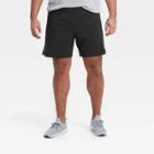 Men's 7 Lined Run Shorts - All In Motion Black