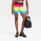Pride Gender Inclusive Adult 16 Tie-dye Bike Shorts - Ph By The Phluid Project Xs,