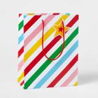 Bright Stripes With Star Gift Bag - Wondershop