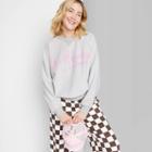 Women's Ascot + Hart Los Angeles Graphic Pullover Sweatshirt - White