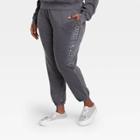 Women's Pink Floyd Plus Size Metallic Graphic Jogger Pants - Charcoal
